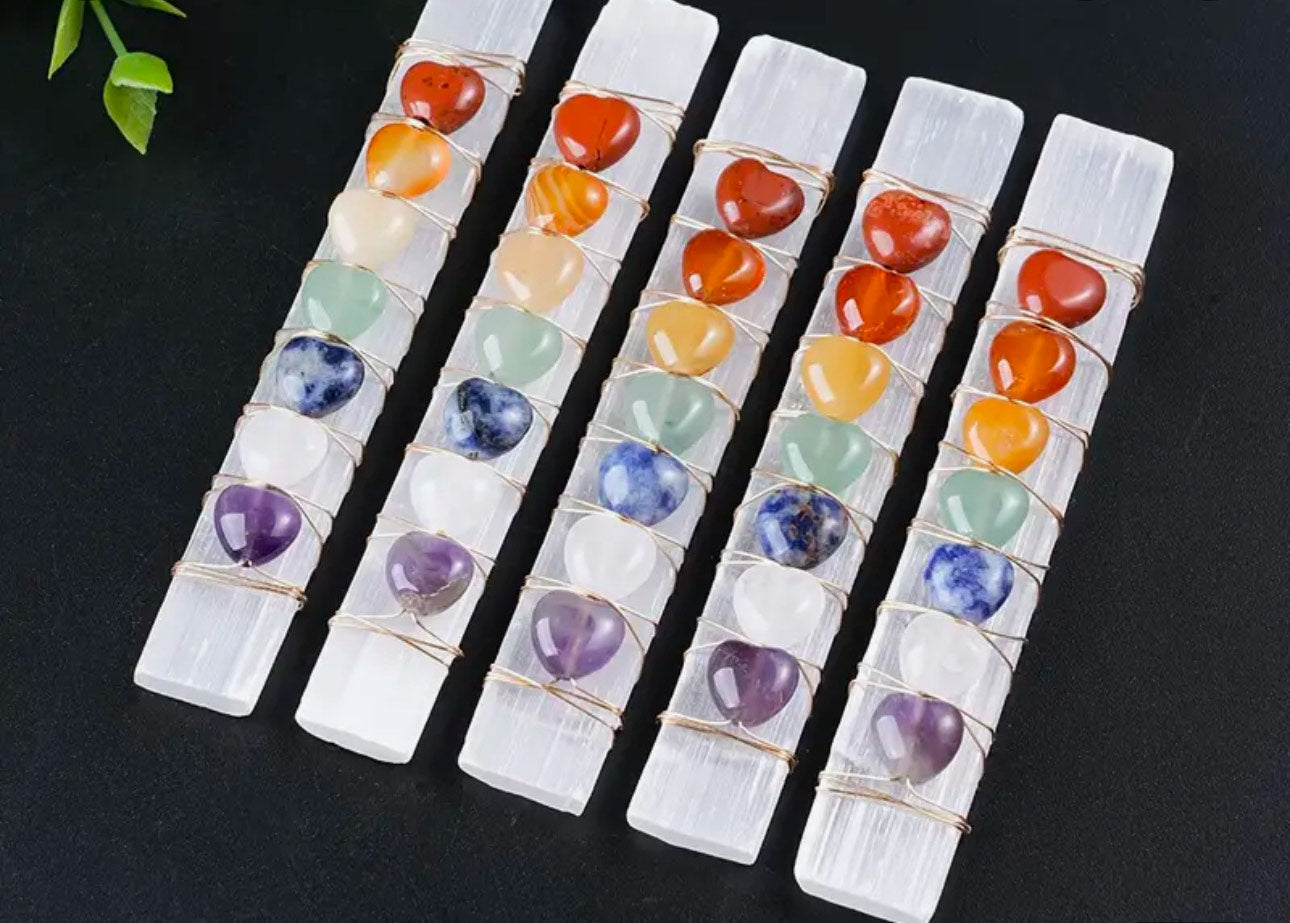 Selenite Chakra Rod